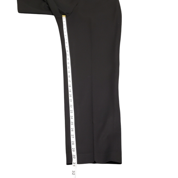 Talbots Womens Stretch Black Flat Front Career Trouser Dress Pants Sz 14 - Picture 11 of 12